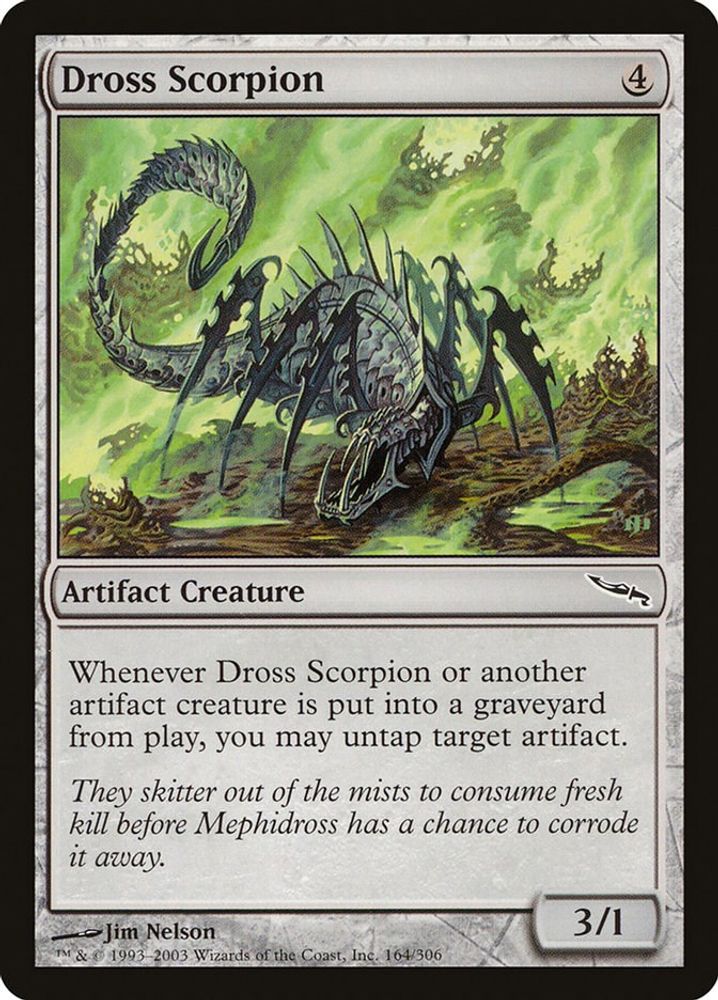 2003 Magic: The Gathering: Mirrodin (MRD) - Dross Scorpion (#164, Common) (, Near Mint)