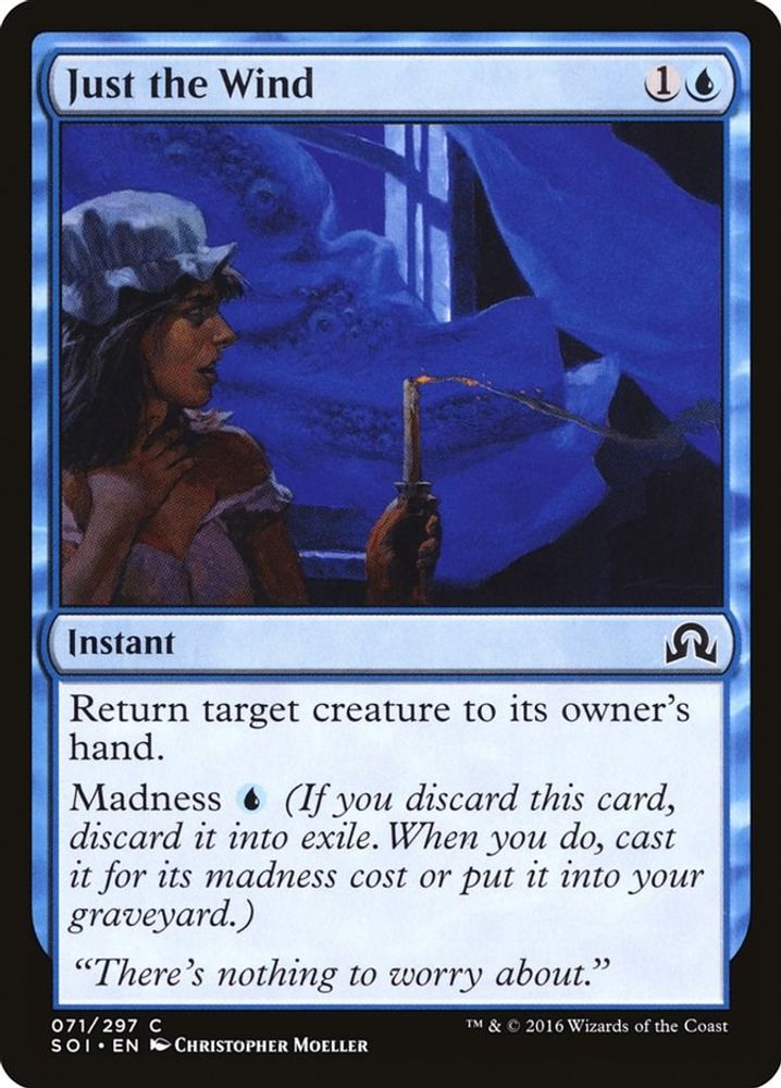 2016 Magic: The Gathering: Shadows over Innistrad (SOI) - Just the Wind (#71, Common) (, Near Mint)