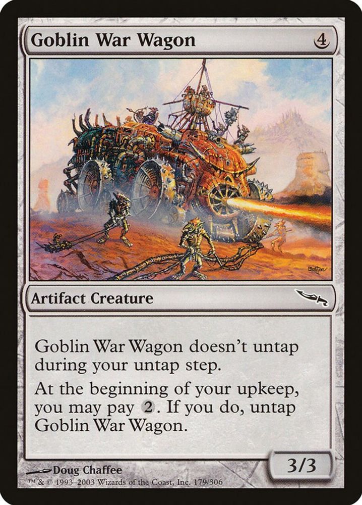 2003 Magic: The Gathering: Mirrodin (MRD) - Goblin War Wagon (#179, Common) (, Near Mint)