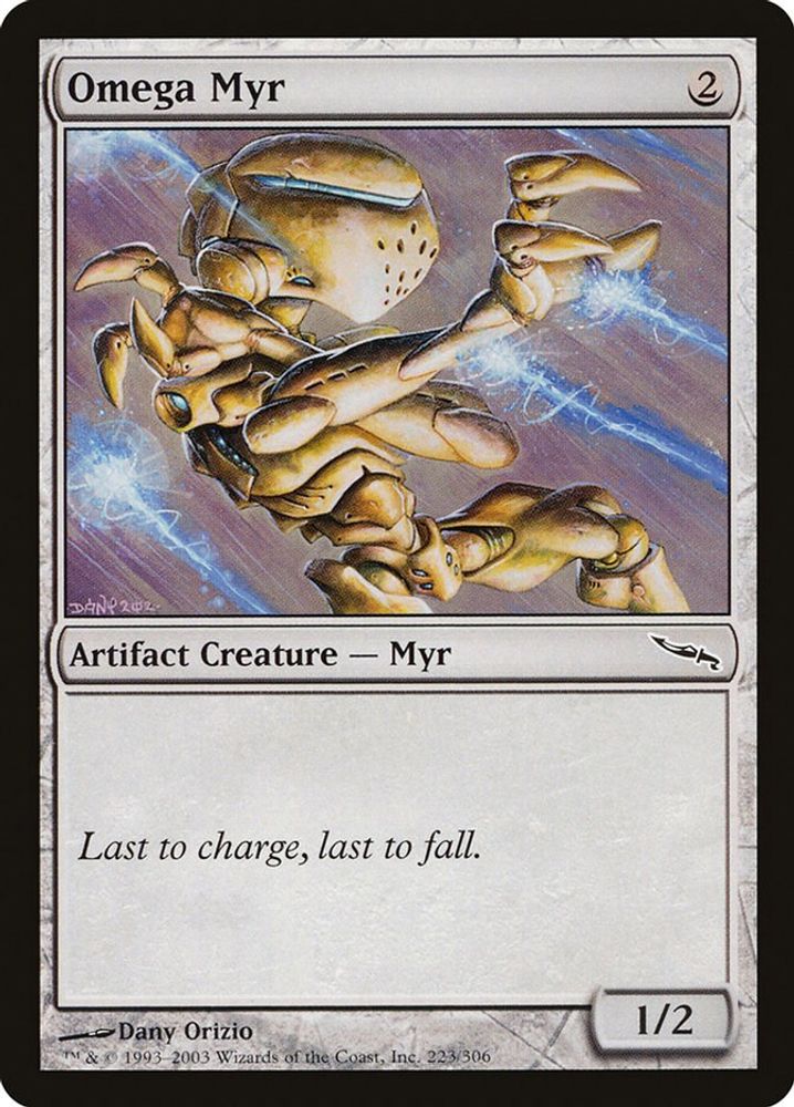 2003 Magic: The Gathering: Mirrodin (MRD) - Omega Myr (#223, Common) (, Near Mint)