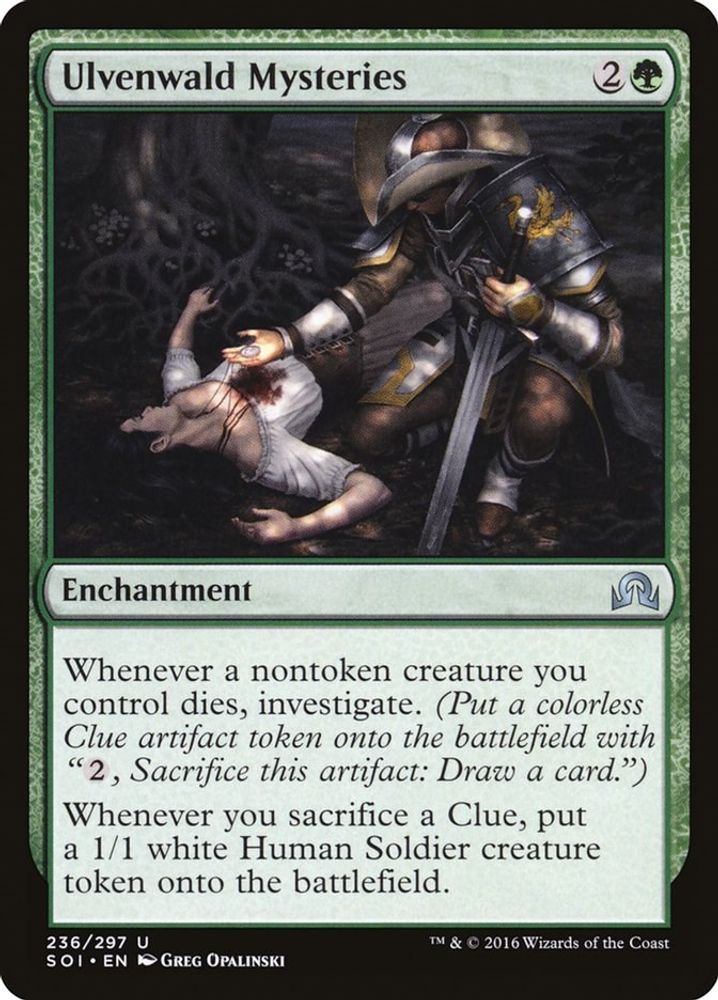 2016 Magic: The Gathering: Shadows over Innistrad (SOI) - Ulvenwald Mysteries (#236, Uncommon) (, Near Mint)