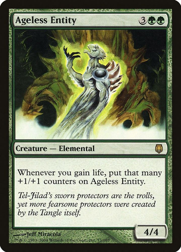 2004 Magic: The Gathering: Darksteel (DST) - Ageless Entity (#73, Rare) (, Near Mint)