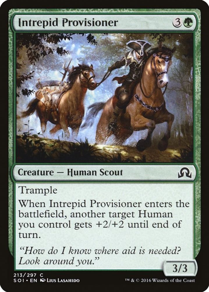 2016 Magic: The Gathering: Shadows over Innistrad (SOI) - Intrepid Provisioner (#213, Common) (, Near Mint)