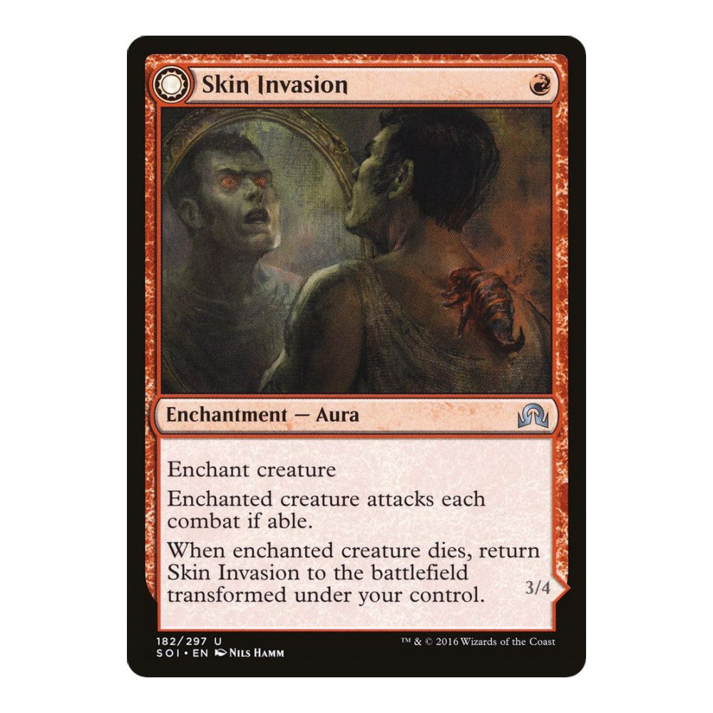 2016 Magic: The Gathering: Shadows over Innistrad (SOI) - Skin Invasion (#182, Uncommon) (, Near Mint)
