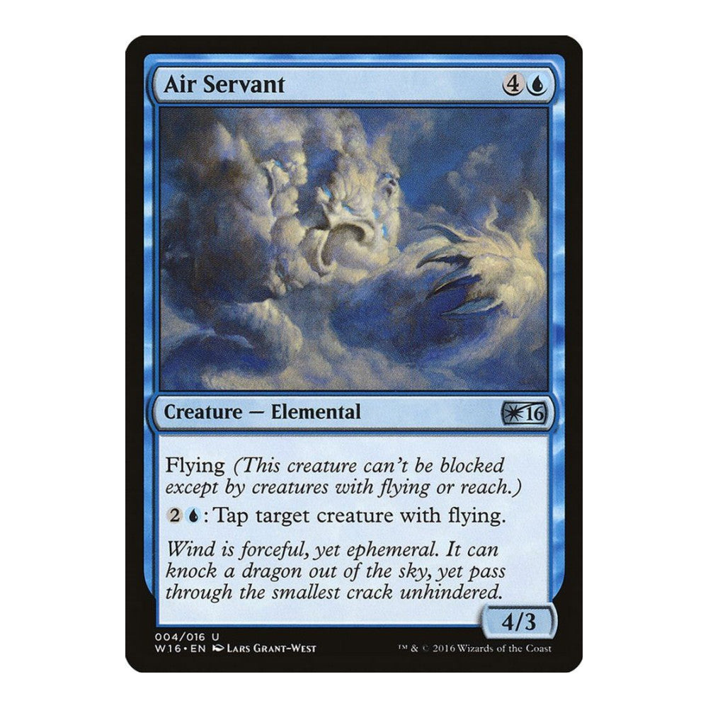 2016 Magic: The Gathering: Welcome Deck 2016 (W16) - Air Servant (#4, Uncommon) (, Near Mint)