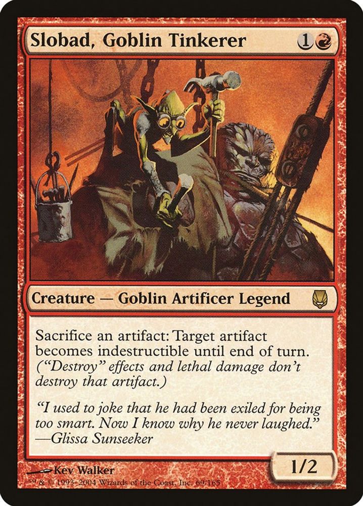 2004 Magic: The Gathering: Darksteel (DST) - Slobad Goblin Tinkerer (#69, Rare) (, Near Mint)