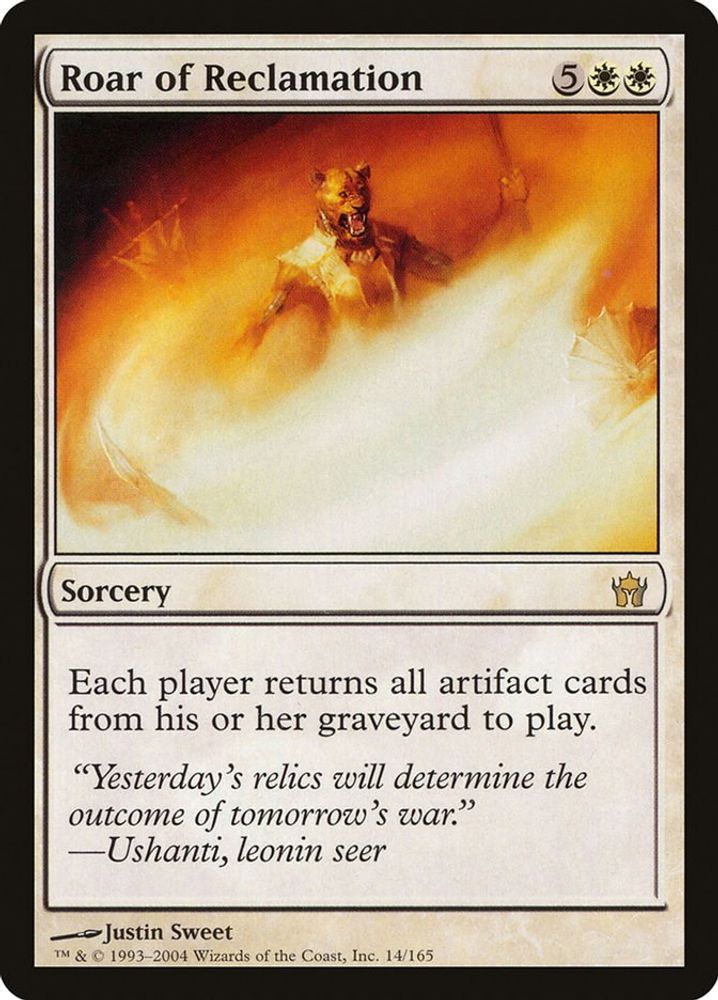 2004 Magic: The Gathering: Fifth Dawn (5DN) - Roar of Reclamation (#14, Rare) (, Near Mint)