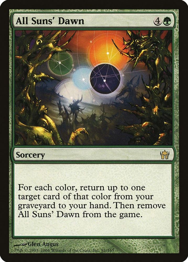 2004 Magic: The Gathering: Fifth Dawn (5DN) - All Suns Dawn (#81, Rare) (, Near Mint)