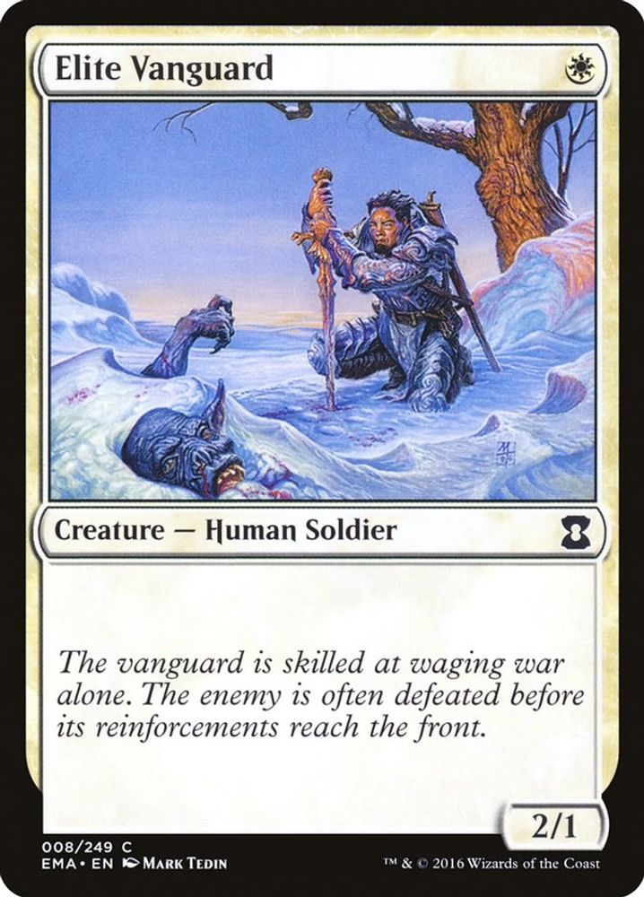 2016 Magic: The Gathering: Eternal Masters (EMA) - Elite Vanguard (#8, Common) (, Near Mint)
