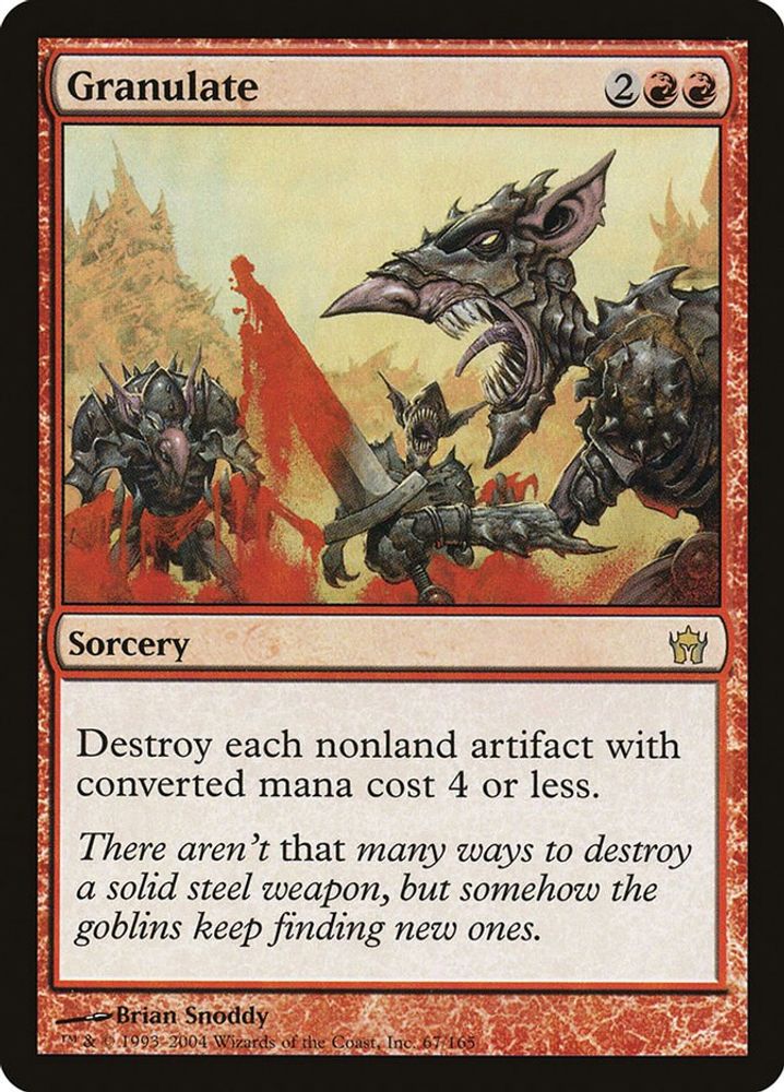2004 Magic: The Gathering: Fifth Dawn (5DN) - Granulate (#67, Rare) (, Near Mint)