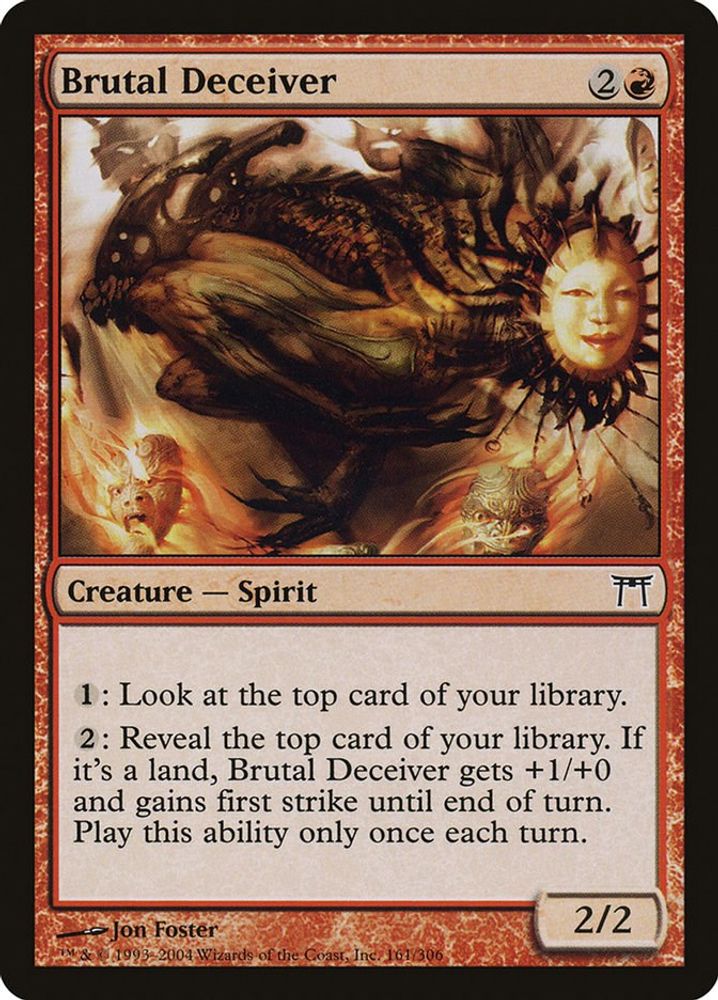 2004 Magic: The Gathering: Champions of Kamigawa (CHK) - Brutal Deceiver (#161, Common) (, Near Mint)