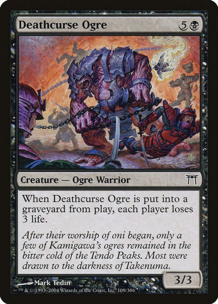 2004 Magic: The Gathering: Champions of Kamigawa (CHK) - Deathcurse Ogre (#109, Common) (, Near Mint)