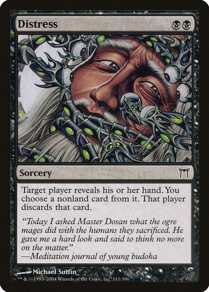 2004 Magic: The Gathering: Champions of Kamigawa (CHK) - Distress (#111, Common) (, Near Mint)