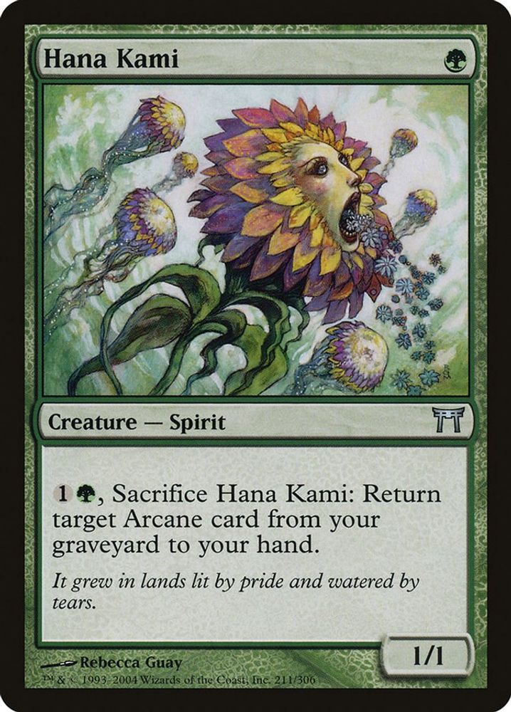2004 Magic: The Gathering: Champions of Kamigawa (CHK) - Hana Kami (#211, Uncommon) (, Near Mint)