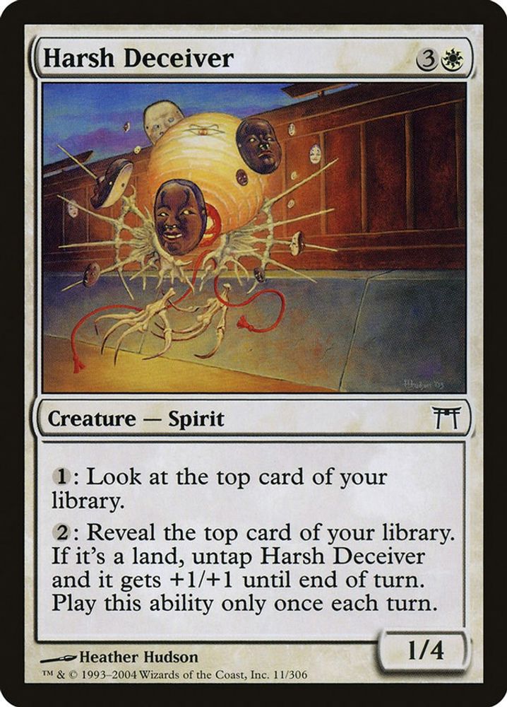 2004 Magic: The Gathering: Champions of Kamigawa (CHK) - Harsh Deceiver (#11, Common) (, Near Mint)