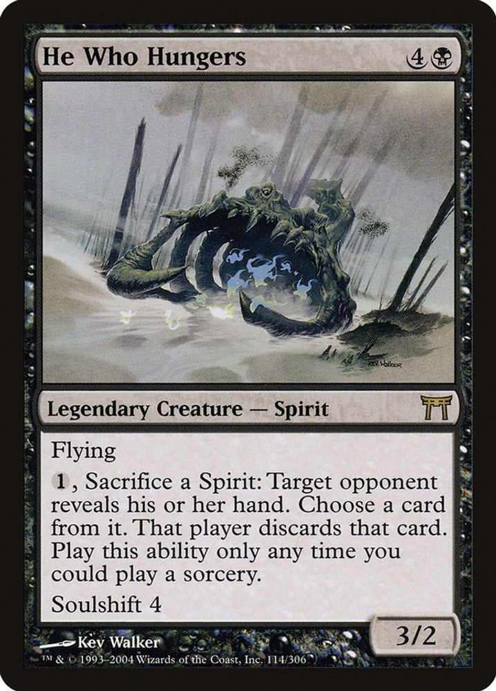 2004 Magic: The Gathering: Champions of Kamigawa (CHK) - He Who Hungers (#114, Rare) (, Near Mint)