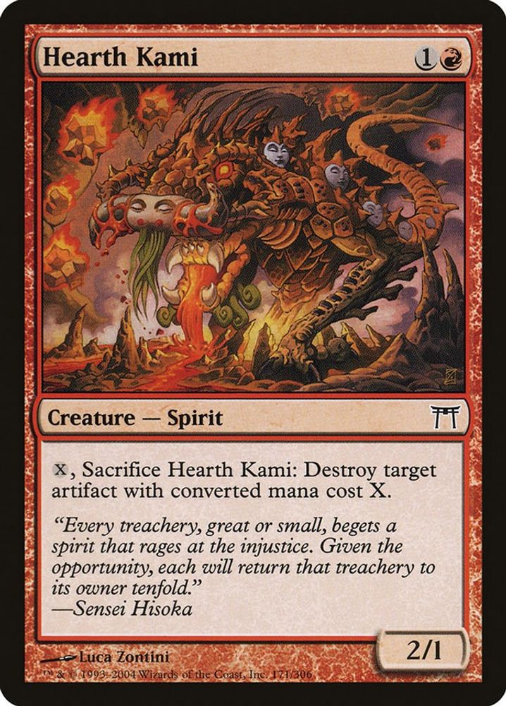 2004 Magic: The Gathering: Champions of Kamigawa (CHK) - Hearth Kami (#171, Common) (, Near Mint)