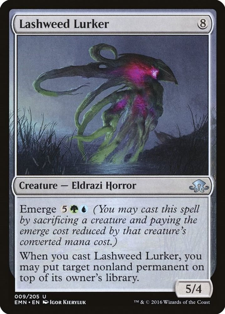 2016 Magic: The Gathering: Eldritch Moon (EMN) - Lashweed Lurker (#9, Uncommon) (, Near Mint)