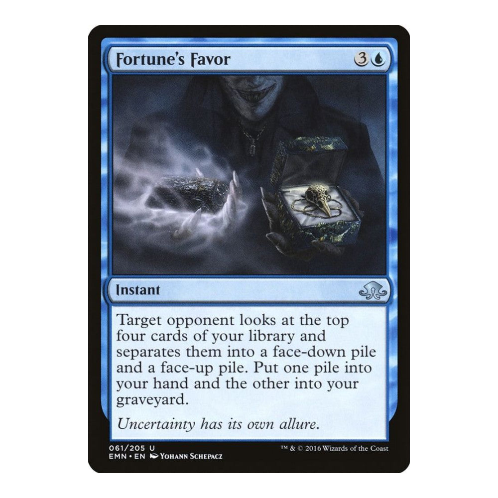 2016 Magic: The Gathering: Eldritch Moon (EMN) - Fortunes Favor (#61, Uncommon) (, Near Mint)