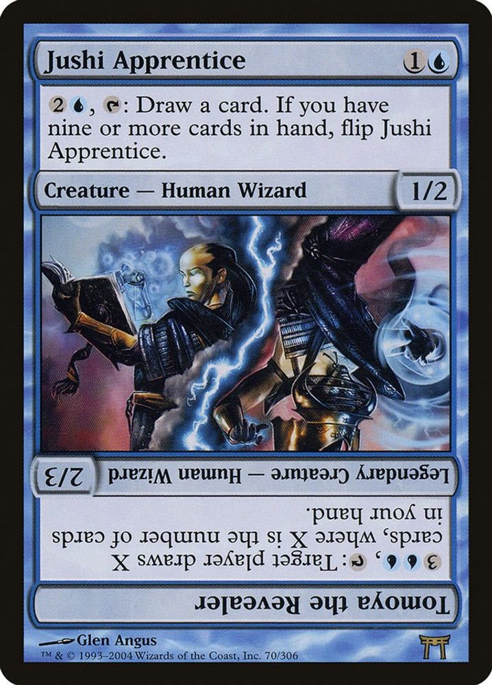 2004 Magic: The Gathering: Champions of Kamigawa (CHK) - Jushi Apprentice Tomoya the Revealer (#70, Rare) (, Near Mint)