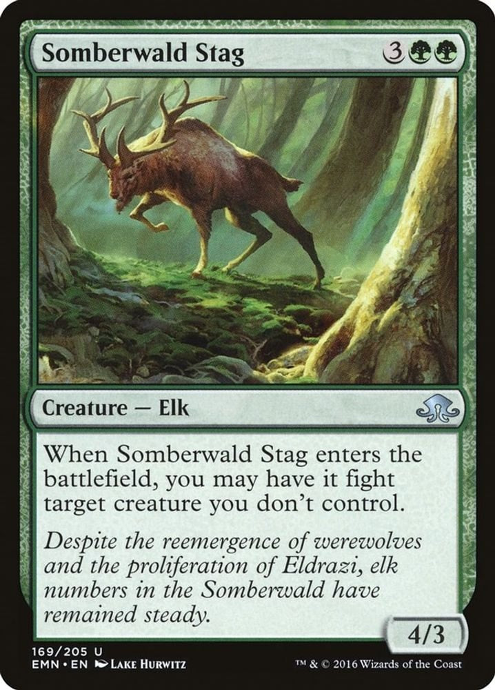 2016 Magic: The Gathering: Eldritch Moon (EMN) - Somberwald Stag (#169, Uncommon) (, Near Mint)