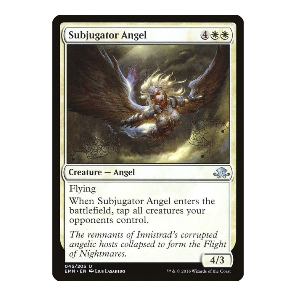 2016 Magic: The Gathering: Eldritch Moon (EMN) - Subjugator Angel (#45, Uncommon) (, Near Mint)