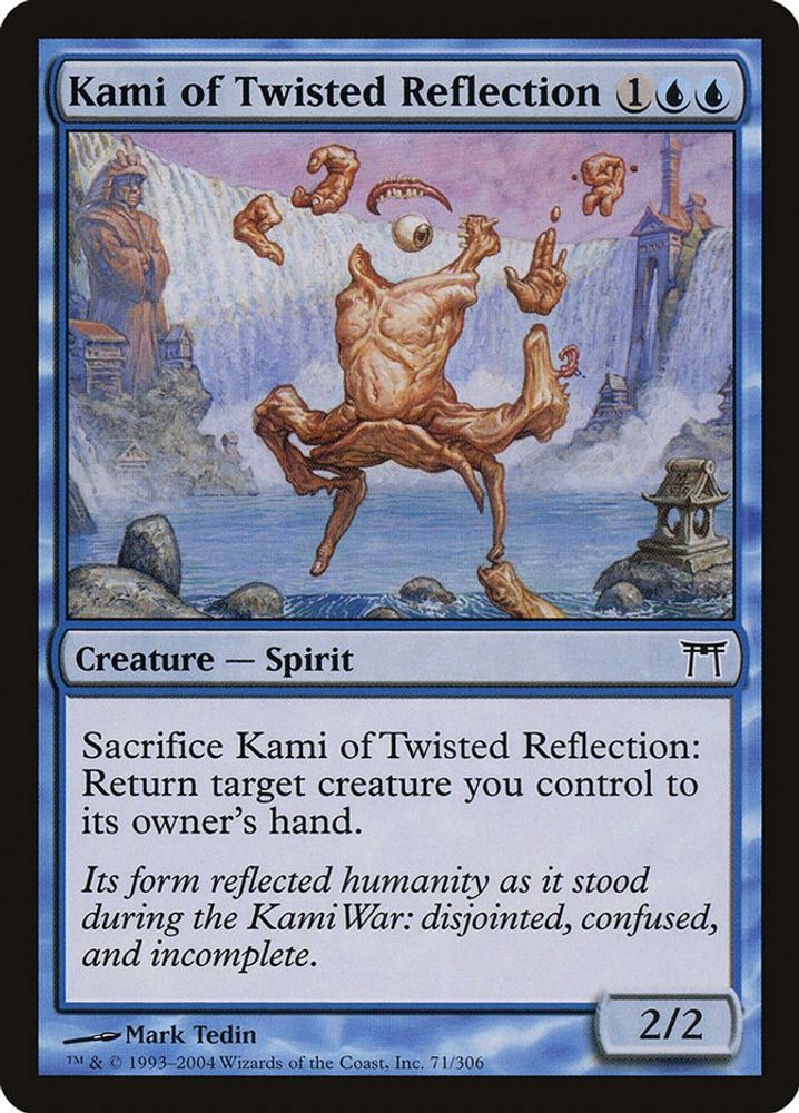 2004 Magic: The Gathering: Champions of Kamigawa (CHK) - Kami of Twisted Reflection (#71, Common) (, Near Mint)
