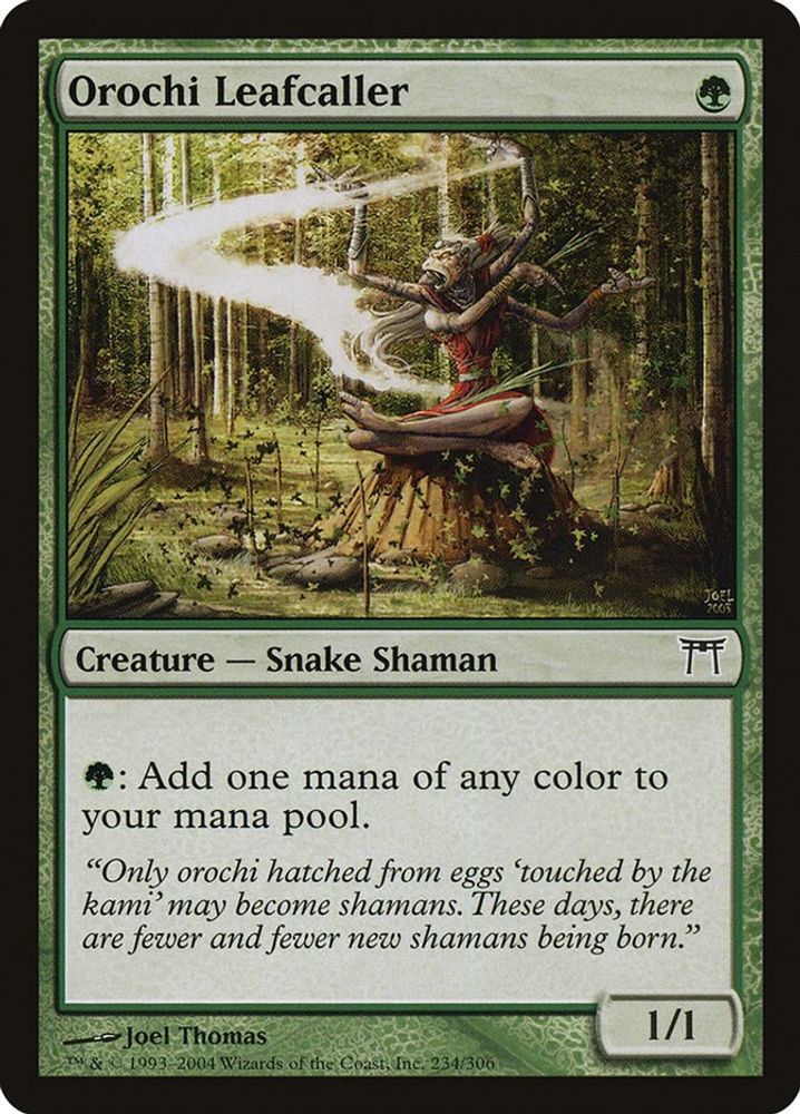 2004 Magic: The Gathering: Champions of Kamigawa (CHK) - Orochi Leafcaller (#234, Common) (, Near Mint)
