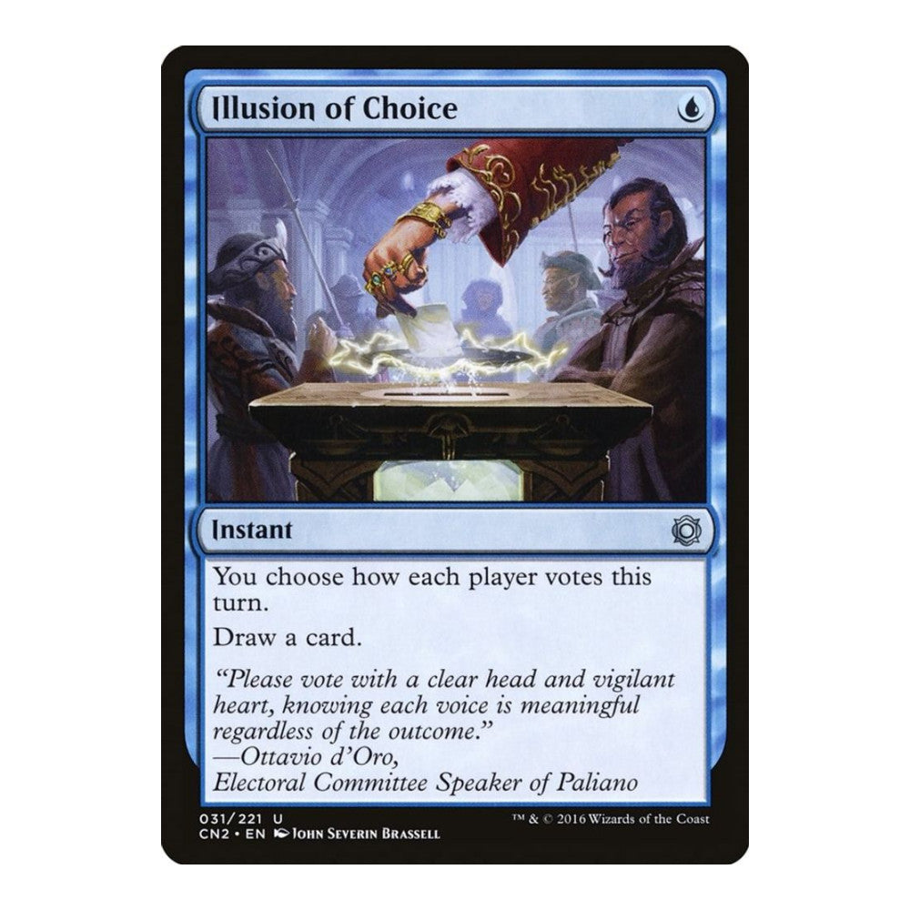 2016 Magic: The Gathering: Conspiracy: Take the Crown (CN2) - Illusion of Choice (#31, Uncommon) (, Near Mint)