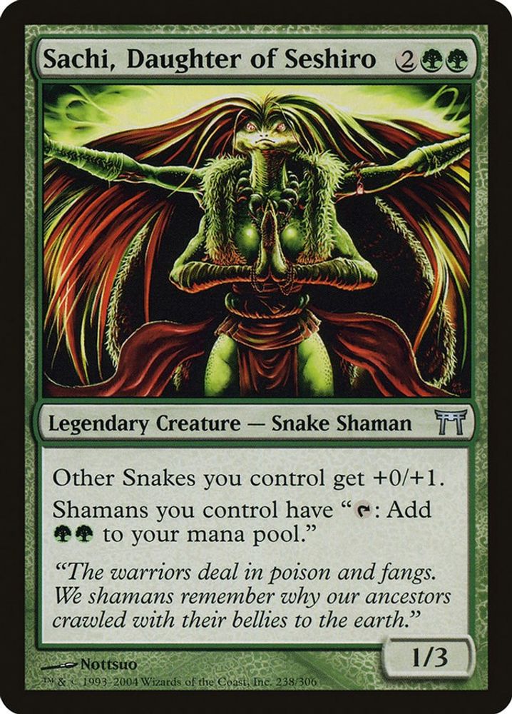 2004 Magic: The Gathering: Champions of Kamigawa (CHK) - Sachi Daughter of Seshiro (#238, Uncommon) (, Near Mint)