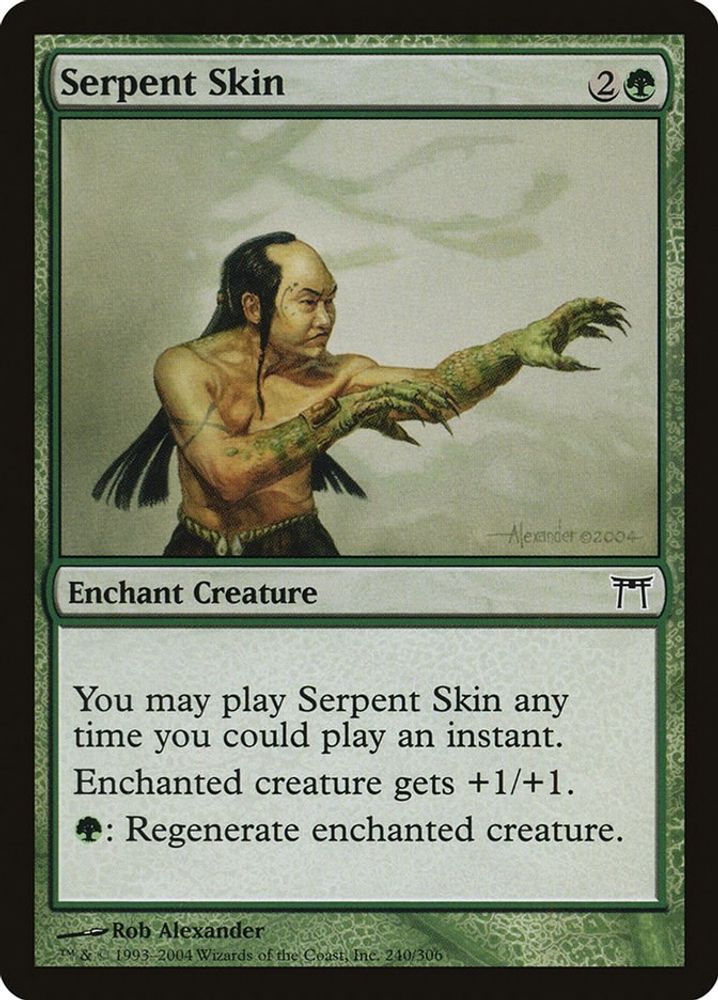 2004 Magic: The Gathering: Champions of Kamigawa (CHK) - Serpent Skin (#240, Common) (, Near Mint)