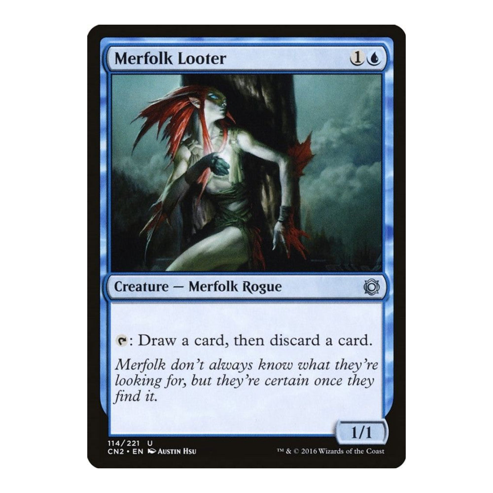 2016 Magic: The Gathering: Conspiracy: Take the Crown (CN2) - Merfolk Looter (#114, Uncommon) (, Near Mint)