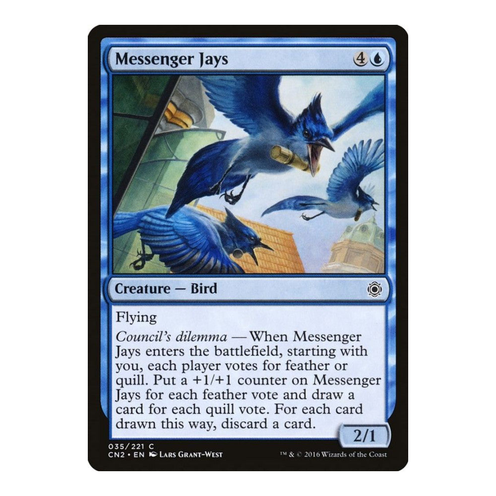 2016 Magic: The Gathering: Conspiracy: Take the Crown (CN2) - Messenger Jays (#35, Common) (, Near Mint)