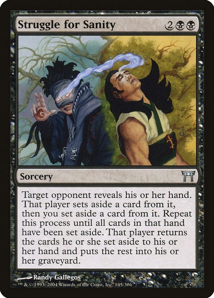 2004 Magic: The Gathering: Champions of Kamigawa (CHK) - Struggle for Sanity (#145, Uncommon) (, Near Mint)