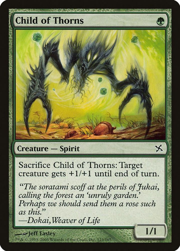2005 Magic: The Gathering: Betrayers of Kamigawa (BOK) - Child of Thorns (#123, Common) (, Near Mint)