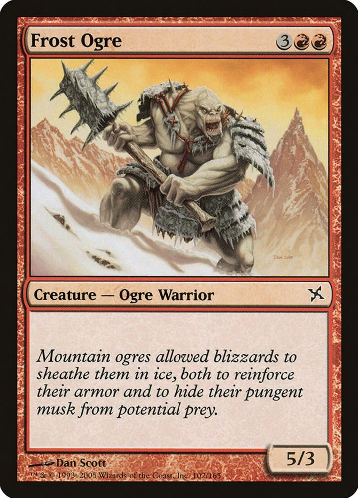 2005 Magic: The Gathering: Betrayers of Kamigawa (BOK) - Frost Ogre (#102, Common) (, Near Mint)