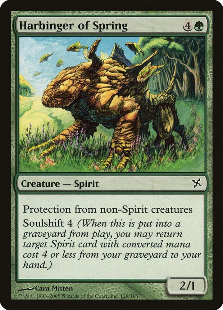 2005 Magic: The Gathering: Betrayers of Kamigawa (BOK) - Harbinger of Spring (#128, Common) (, Near Mint)