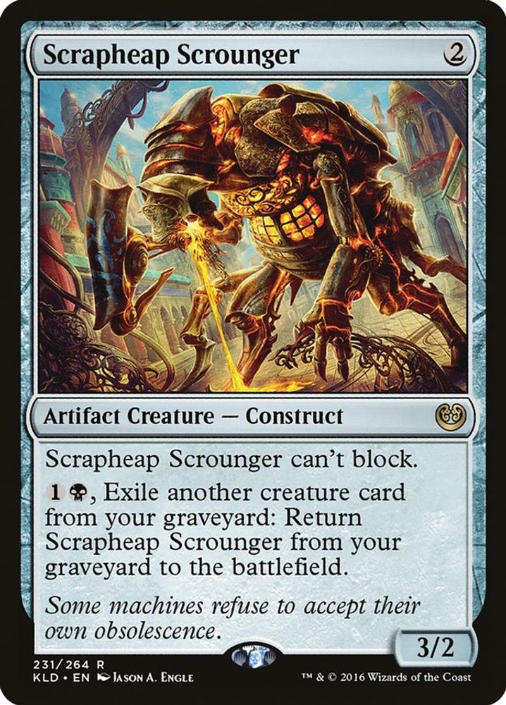2016 Magic: The Gathering: Kaladesh (KLD) - Scrapheap Scrounger (#231, Rare) (, Near Mint)