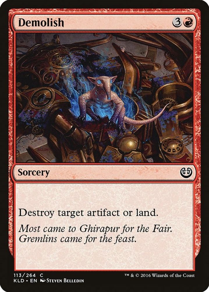 2016 Magic: The Gathering: Kaladesh (KLD) - Demolish (#113, Common) (, Near Mint)