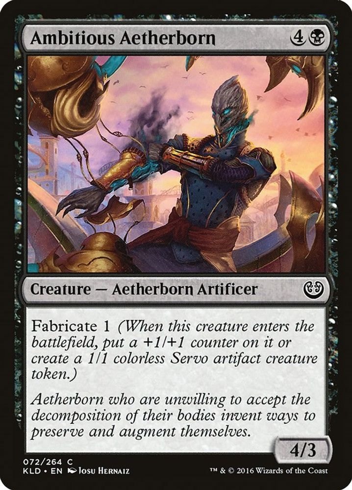 2016 Magic: The Gathering: Kaladesh (KLD) - Ambitious Aetherborn (#72, Common) (, Near Mint)