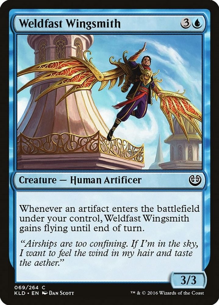 2016 Magic: The Gathering: Kaladesh (KLD) - Weldfast Wingsmith (#69, Common) (, Near Mint)