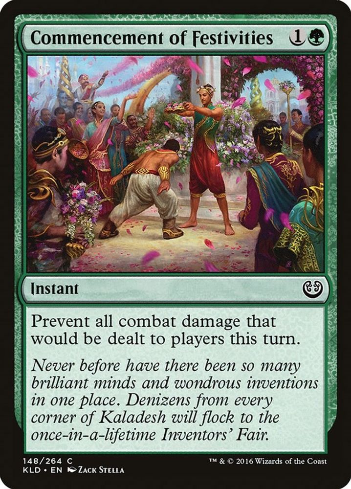 2016 Magic: The Gathering: Kaladesh (KLD) - Commencement of Festivities (#148, Common) (, Near Mint)