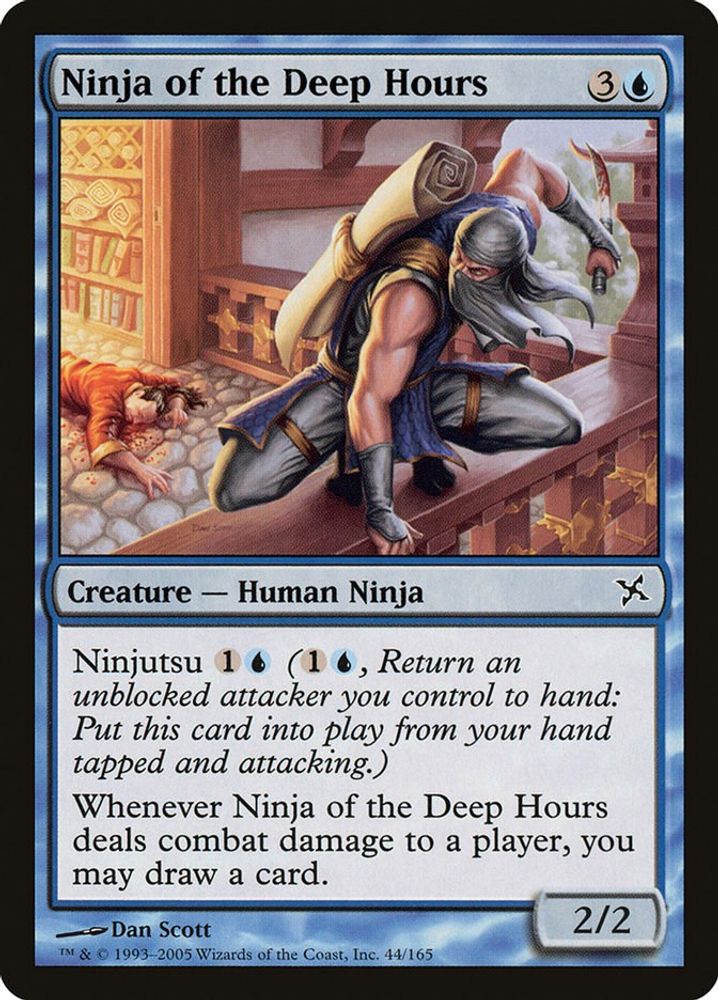 2005 Magic: The Gathering: Betrayers of Kamigawa (BOK) - Ninja of the Deep Hours (#44, Common) (, Near Mint)