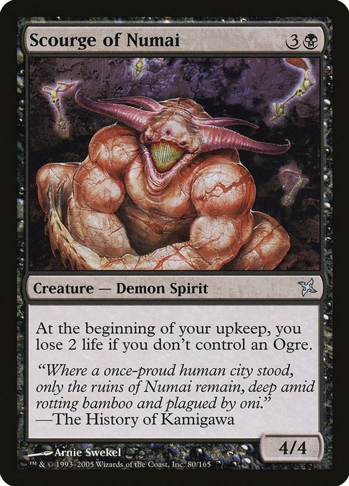 2005 Magic: The Gathering: Betrayers of Kamigawa (BOK) - Scourge of Numai (#80, Uncommon) (, Near Mint)