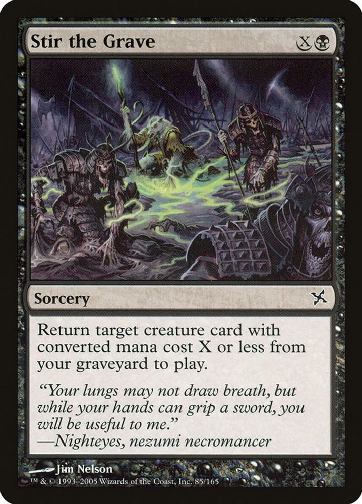 2005 Magic: The Gathering: Betrayers of Kamigawa (BOK) - Stir the Grave (#85, Common) (, Near Mint)