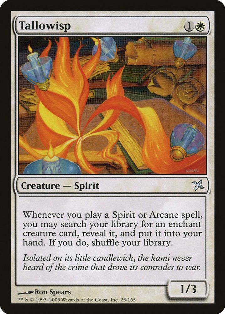2005 Magic: The Gathering: Betrayers of Kamigawa (BOK) - Tallowisp (#25, Uncommon) (, Near Mint)