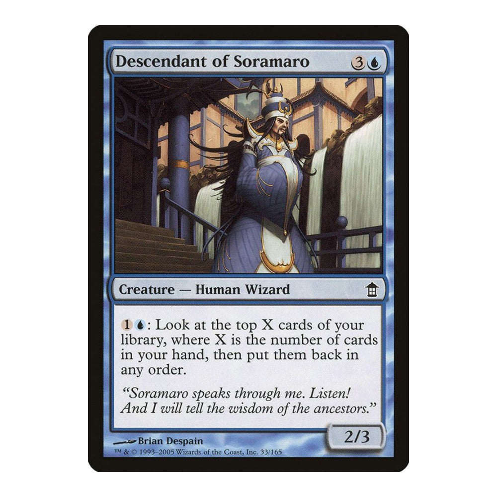 2005 Magic: The Gathering: Saviors of Kamigawa (SOK) - Descendant of Soramaro (#33, Common) (, Near Mint)