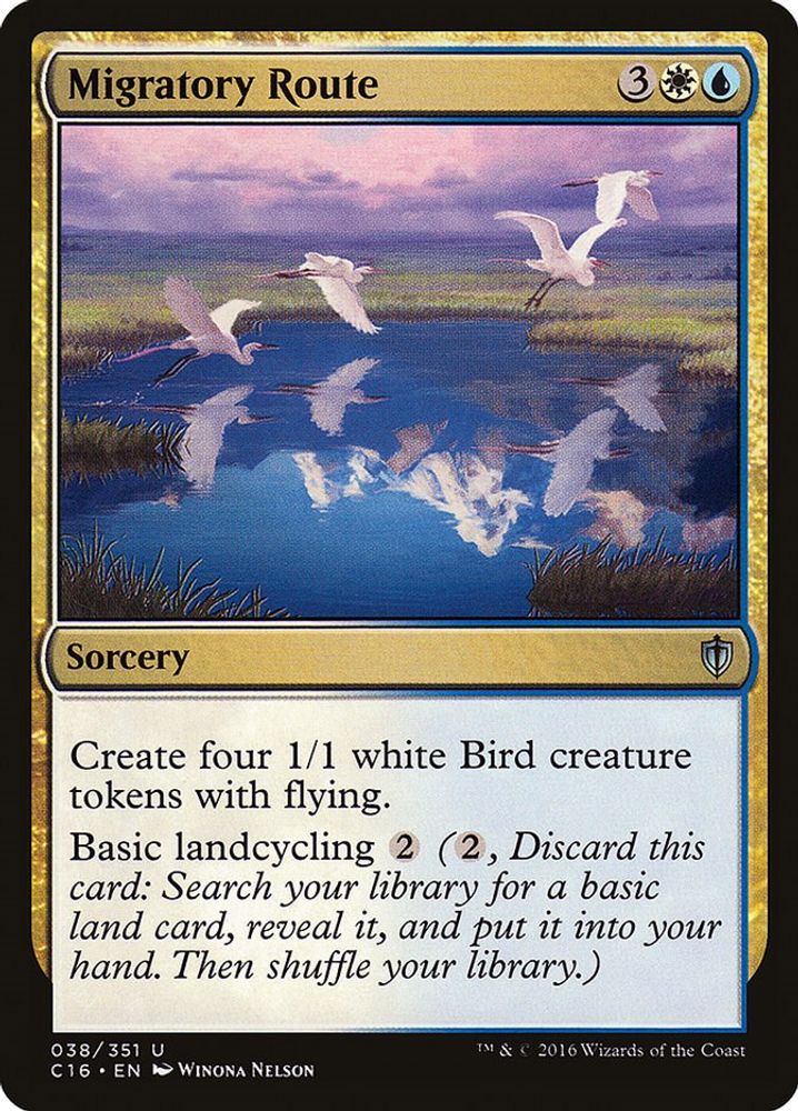 2016 Magic: The Gathering: Commander 2016 (C16) - Migratory Route (#38, Uncommon) (, Near Mint)