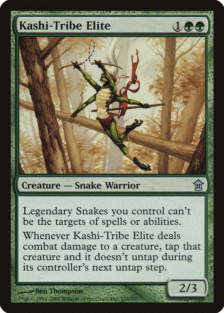 2005 Magic: The Gathering: Saviors of Kamigawa (SOK) - Kashi Tribe Elite (#135, Uncommon) (, Near Mint)