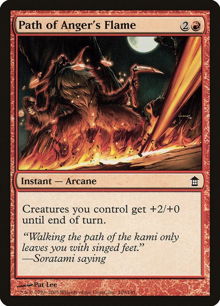 2005 Magic: The Gathering: Saviors of Kamigawa (SOK) - Path of Angers Flame (#109, Common) (, Near Mint)